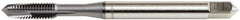 OSG - M6x1.00 Metric Coarse, 3 Flute, Nitride Finish, Vanadium High Speed Steel Spiral Point Tap - Plug Chamfer, Right Hand Thread, 2-3/4" OAL, 1" Thread Length, 0.255" Shank Diam, 6H Class of Fit, Series 11116 - Exact Industrial Supply