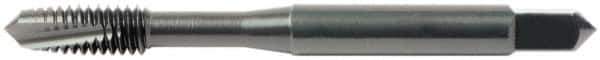 OSG - 5/16-18 UNC 3 Flute H3 Oxide Finish High Speed Steel Spiral Point Extension Tap - Plug Chamfer, 4" OAL, 1-1/8" Thread Length, 3B Class of Fit, Series 917 - Eagle Tool & Supply