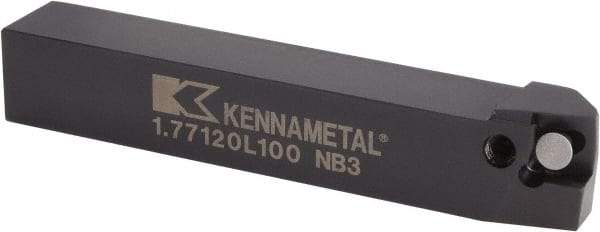 Kennametal - 1.771...75DEG, Left Hand Cut, 15° Lead Angle, 20mm Shank Height x 20mm Shank Width, Positive Rake Indexable Turning Toolholder - 125mm OAL, C8FIX12..L.. Insert Compatibility, Series Fix-Perfect - Eagle Tool & Supply