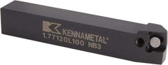 Kennametal - 1.771...75DEG, Left Hand Cut, 15° Lead Angle, 20mm Shank Height x 20mm Shank Width, Positive Rake Indexable Turning Toolholder - 125mm OAL, C8FIX12..L.. Insert Compatibility, Series Fix-Perfect - Eagle Tool & Supply