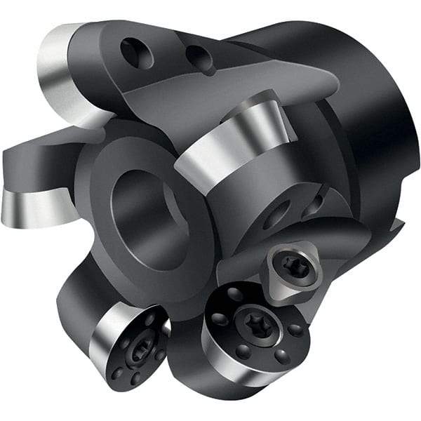 Walter - 2" Cut Diam, 0.236" Max Depth, 3/4" Arbor Hole, 5 Inserts, RD.. 1204.. Insert Style, Indexable Copy Face Mill - F2234 Cutter Style, 2" High, Through Coolant - Eagle Tool & Supply