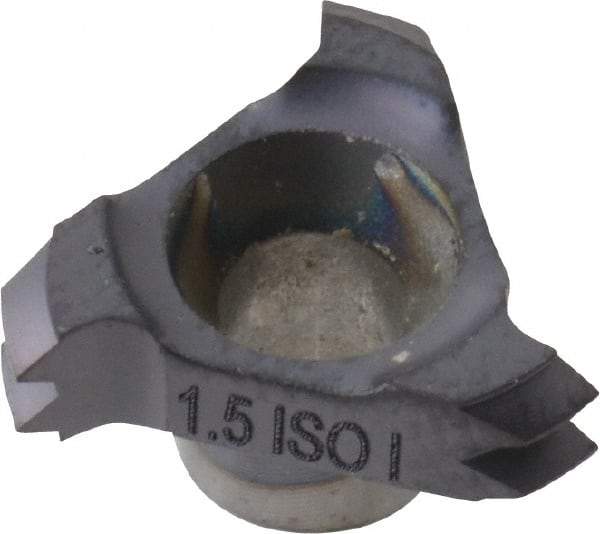 Carmex - C121.5 Grade MT7, Internal ISO Threading Insert - 1.5mm Int Pitch, TiAlN Finish - Eagle Tool & Supply
