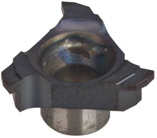 Carmex - C18 W15 Grade MT7, 0.7" Cutting Width Carbide Mill Grooving Insert - 0.059" Max Depth of Cut, Right Hand, 0.004" Corner Radius, TiAlN Finish - Eagle Tool & Supply
