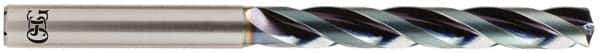 OSG - 14.4mm 140° Solid Carbide Jobber Drill - WD1 Finish, Right Hand Cut, Spiral Flute, Straight Shank, 185mm OAL, Standard Point - Eagle Tool & Supply