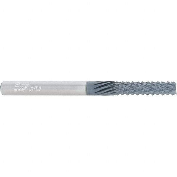 Onsrud - 1/4" Diam, 1" LOC, End Mill End, Solid Carbide Diamond Pattern Router Bit - Right Hand Cut, 3" OAL, 1/4" Shank Diam, Use on Composites - Eagle Tool & Supply