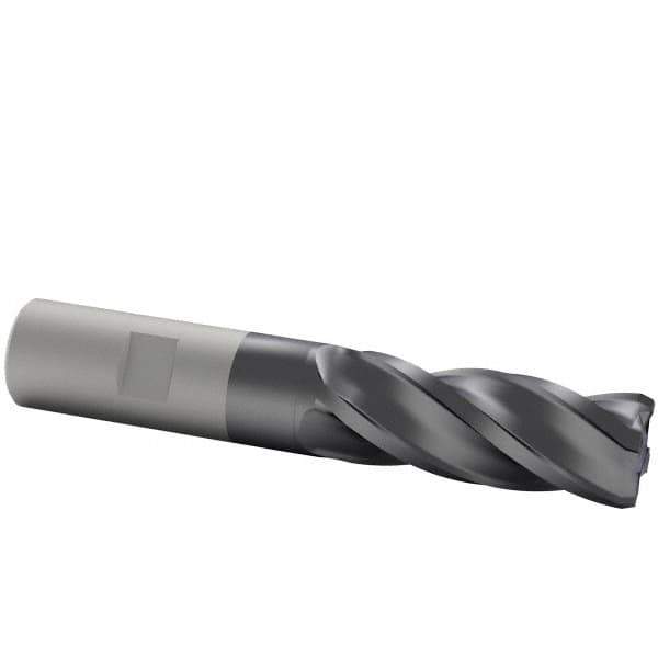 Kennametal - 5/8", 4 Flute, Solid Carbide, 0.09" Corner Radius End Mill - 3-1/2" OAL, 1-1/4" LOC - Eagle Tool & Supply