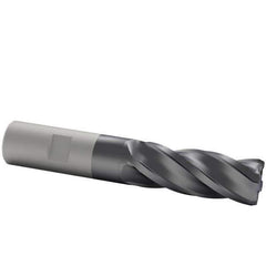 Kennametal - 5/8", 4 Flute, Solid Carbide, 0.09" Corner Radius End Mill - 3-1/2" OAL, 1-1/4" LOC - Eagle Tool & Supply