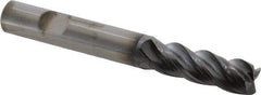 Kennametal - 1/2", 4 Flute, Solid Carbide, 0.03" Corner Radius End Mill - 4" OAL, 1-1/2" LOC - Eagle Tool & Supply