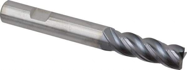 Kennametal - 1/2", 4 Flute, Solid Carbide, Corner Chamfer End Mill - 4" OAL, 1-1/2" LOC - Eagle Tool & Supply