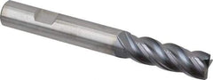Kennametal - 1/2", 4 Flute, Solid Carbide, Corner Chamfer End Mill - 4" OAL, 1-1/2" LOC - Eagle Tool & Supply