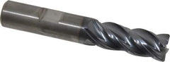 Kennametal - 1/2", 4 Flute, Solid Carbide, Corner Chamfer End Mill - 3" OAL, 1-1/4" LOC - Eagle Tool & Supply