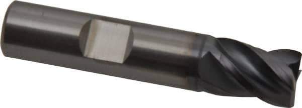 Kennametal - 1/2", 4 Flute, Solid Carbide, Corner Chamfer End Mill - 2-1/2" OAL, 5/8" LOC - Eagle Tool & Supply
