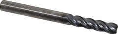 Kennametal - 3/8", 4 Flute, Solid Carbide, 0.06" Corner Radius End Mill - 4" OAL, 1-1/2" LOC - Eagle Tool & Supply