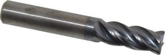 Kennametal - 3/8", 4 Flute, Solid Carbide, 0.03" Corner Radius End Mill - 2-1/2" OAL, 7/8" LOC - Eagle Tool & Supply