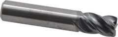 Kennametal - 3/8", 4 Flute, Solid Carbide, Corner Chamfer End Mill - 2" OAL, 1/2" LOC - Eagle Tool & Supply