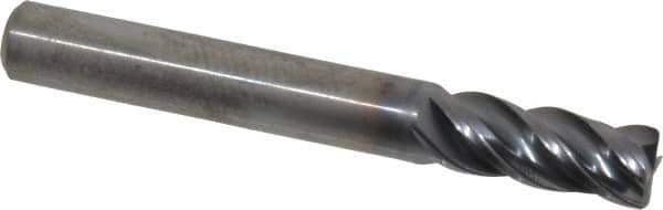 Kennametal - 5/16", 4 Flute, Solid Carbide, 0.03" Corner Radius End Mill - 2-1/2" OAL, 3/4" LOC - Eagle Tool & Supply