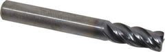 Kennametal - 5/16", 4 Flute, Solid Carbide, 0.03" Corner Radius End Mill - 2-1/2" OAL, 3/4" LOC - Eagle Tool & Supply