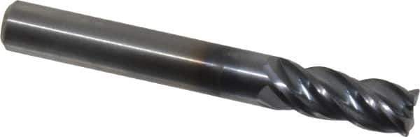 Kennametal - 5/16", 4 Flute, Solid Carbide, Corner Chamfer End Mill - 2-1/2" OAL, 3/4" LOC - Eagle Tool & Supply