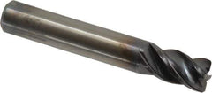 Kennametal - 5/16", 4 Flute, Solid Carbide, 0.03" Corner Radius End Mill - 2" OAL, 1/2" LOC - Eagle Tool & Supply