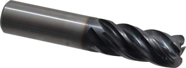 Kennametal - 3/4", 5 Flute, Solid Carbide, 0.12" Corner Radius End Mill - 4" OAL, 1-1/2" LOC - Eagle Tool & Supply