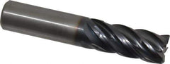 Kennametal - 3/4", 5 Flute, Solid Carbide, 0.03" Corner Radius End Mill - 4" OAL, 1-1/2" LOC - Eagle Tool & Supply