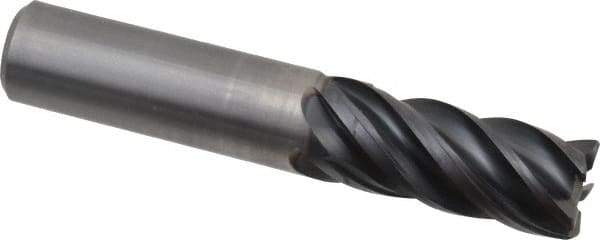 Kennametal - 5/8", 5 Flute, Solid Carbide, 0.03" Corner Radius End Mill - 3-1/2" OAL, 1-1/4" LOC - Eagle Tool & Supply