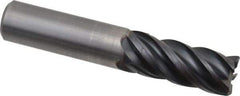 Kennametal - 5/8", 5 Flute, Solid Carbide, 0.03" Corner Radius End Mill - 3-1/2" OAL, 1-1/4" LOC - Eagle Tool & Supply