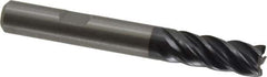 Kennametal - 8mm, 5 Flute, Solid Carbide, 0.5mm Corner Radius End Mill - 63mm OAL, 19mm LOC - Eagle Tool & Supply