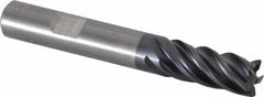 Kennametal - 10mm, 5 Flute, Solid Carbide, 0.5mm Corner Radius End Mill - 72mm OAL, 22mm LOC - Eagle Tool & Supply