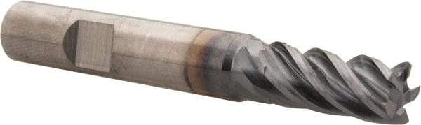 Kennametal - 9mm, 5 Flute, Solid Carbide, 0.5mm Corner Radius End Mill - 72mm OAL, 19mm LOC - Eagle Tool & Supply