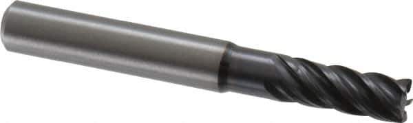 Kennametal - 7mm, 5 Flute, Solid Carbide, 0.4mm Corner Radius End Mill - 63mm OAL, 16mm LOC - Eagle Tool & Supply