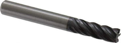 Kennametal - 8mm, 5 Flute, Solid Carbide, 0.5mm Corner Radius End Mill - 63mm OAL, 19mm LOC - Eagle Tool & Supply