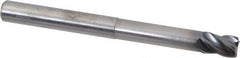 Kennametal - 3/8", 4 Flute, Solid Carbide, 0.03" Corner Radius End Mill - 4" OAL, 1/2" LOC, 2" Extended Reach - Eagle Tool & Supply