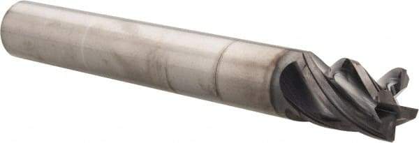 Kennametal - 3/4", 4 Flute, Solid Carbide, Corner Chamfer End Mill - 6" OAL, 1" LOC - Eagle Tool & Supply
