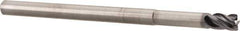 Kennametal - 1/4", 4 Flute, Solid Carbide, 0.015" Corner Radius End Mill - 4" OAL, 3/8" LOC, 1-1/4" Extended Reach - Eagle Tool & Supply