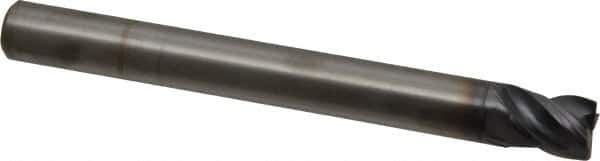 Kennametal - 5/8", 4 Flute, Solid Carbide, Corner Chamfer End Mill - 6" OAL, 5/8" LOC - Eagle Tool & Supply