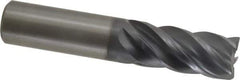 Kennametal - 20mm, 5 Flute, Solid Carbide, 0.75mm Corner Radius End Mill - 104mm OAL, 38mm LOC - Eagle Tool & Supply