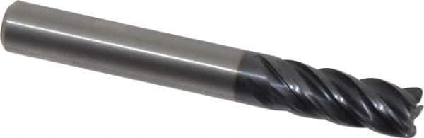 Kennametal - 5/16", 5 Flute, Solid Carbide, 0.03" Corner Radius End Mill - 2-1/2" OAL, 3/4" LOC - Eagle Tool & Supply