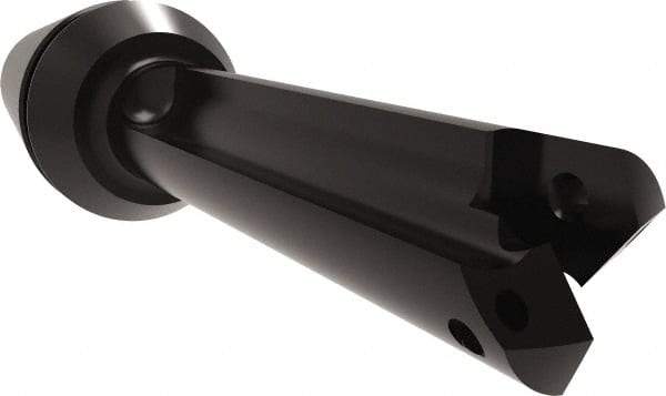 Allied Machine and Engineering - Series Z, 7/16 to 1/2" Diam, ER20 ER Collet, Straight Flute Spade Drill - 1-3/8" Max Depth, 1-29/32" Body Length, 3-15/64" OAL, Short Length, Through Coolant - Eagle Tool & Supply