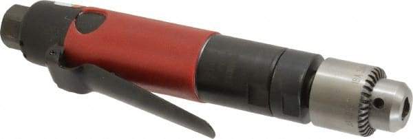 Ingersoll-Rand - 1/4" Keyed Chuck - Inline Handle, 3,300 RPM, 15 CFM, 0.25 hp, 90 psi - Eagle Tool & Supply