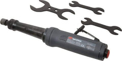 Ingersoll-Rand - 1/4" Collet, Straight Handle, Angle Air Die Grinder - 18,000 RPM, Rear Exhaust, 55 CFM, 1.35 hp, 3/8 NPT - Eagle Tool & Supply