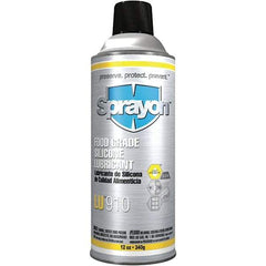 Sprayon - 12 oz Aerosol Silicone Lubricant - Clear, -58°F to 575°F, Food Grade - Eagle Tool & Supply