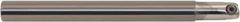 Millstar - 3/4" Cut Diam, 1-1/2" Max Depth of Cut, 3/4" Shank Diam, 8" OAL, Indexable Ball Nose End Mill - Straight Shank, CBCY Toolholder, BD-N, BD-R, BDS, FB-R, TO, TOBD-NF, HF Insert - Eagle Tool & Supply