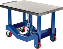 Vestil - 4,000 Lb Capacity Manual Post Lift Table - 25" to 37" Lift Height, 36" Platform Length x 24" Platform Width - Eagle Tool & Supply