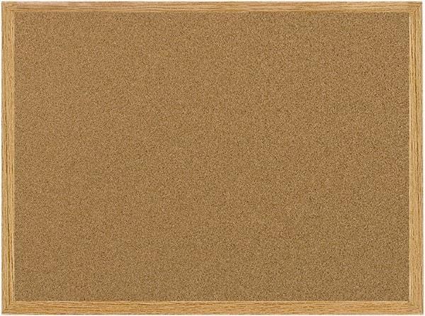 MasterVision - 24" Wide x 36" High Open Cork Bulletin Board - Natural (Color) - Eagle Tool & Supply