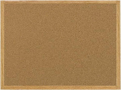 MasterVision - 24" Wide x 36" High Open Cork Bulletin Board - Natural (Color) - Eagle Tool & Supply