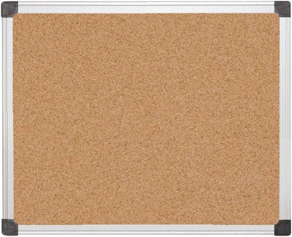 MasterVision - 24" Wide x 36" High Open Cork Bulletin Board - Natural (Color) - Eagle Tool & Supply