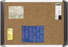 MasterVision - 36" Wide x 24" High Open Cork Bulletin Board - Tan - Eagle Tool & Supply