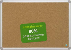 MasterVision - 36" Wide x 24" High Open Cork Bulletin Board - Natural (Color) - Eagle Tool & Supply