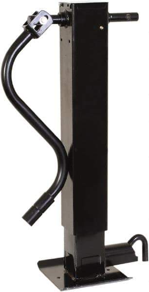 Buyers Products - Square Sidewind Trailer Jack - 12,000 Lb Load Capacity, 31 to 57" Service Height - Eagle Tool & Supply